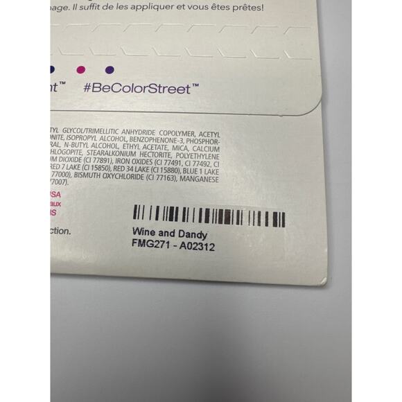 NWT Color Street “Wine and Dandy” Glittery Holo Blackberry Shade Nail Strips - Picture 3 of 4